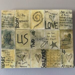 Inspirational Love Quote Canvas Art